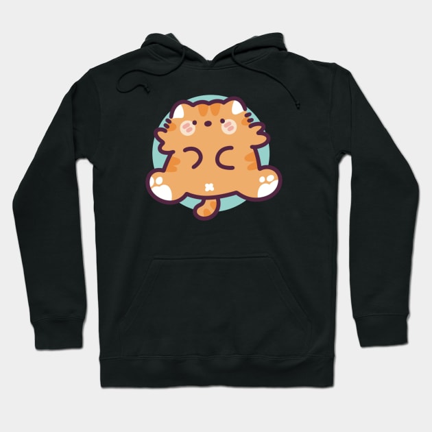 Orange Tabby Cat Hoodie by Meil Can